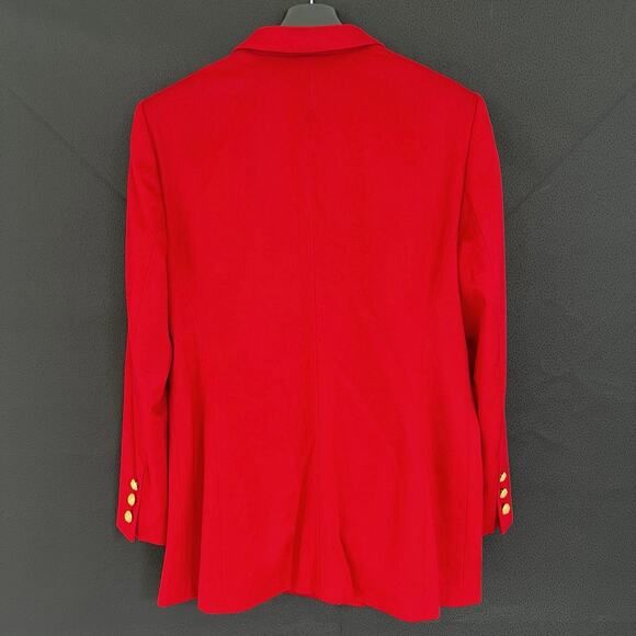 Escada Margarita Ley women’s double breasted crest cashmere blazer jacket - Picture 9 of 16